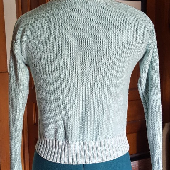 Light Teal Blue Mossimo Cotton Sweater XS/TP - Picture 2 of 3